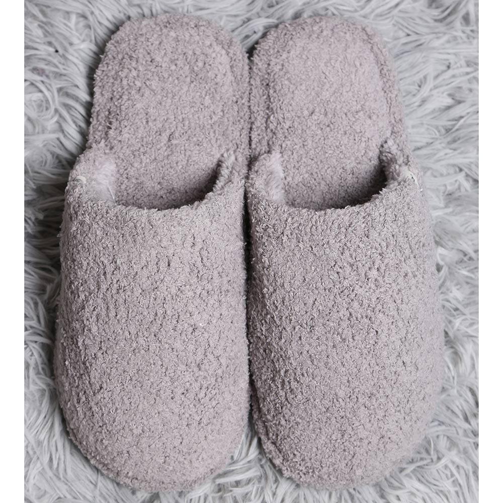 Gray Solid Soft Home Indoor Floor Slippers - Jewelry Store by Erik Rayo