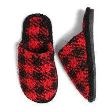 Load image into Gallery viewer, Red Buffalo Check Pattern Soft Home Indoor Floor Slippers
