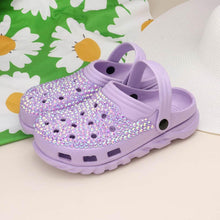 Load image into Gallery viewer, White Bling Solid Rubber Sandals
