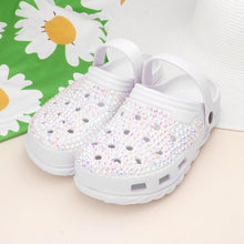 Load image into Gallery viewer, White Bling Solid Rubber Sandals
