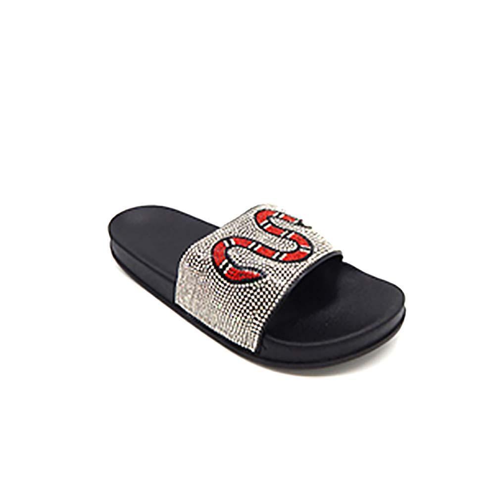 Silver Bling Snake Slide Sandal Slippers - Jewelry Store by Erik Rayo