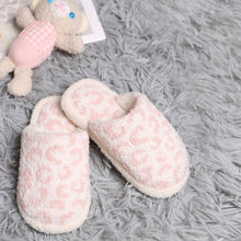 Load image into Gallery viewer, Pink Leopard Patterened Soft Home Indoor Floor Kids Slippers
