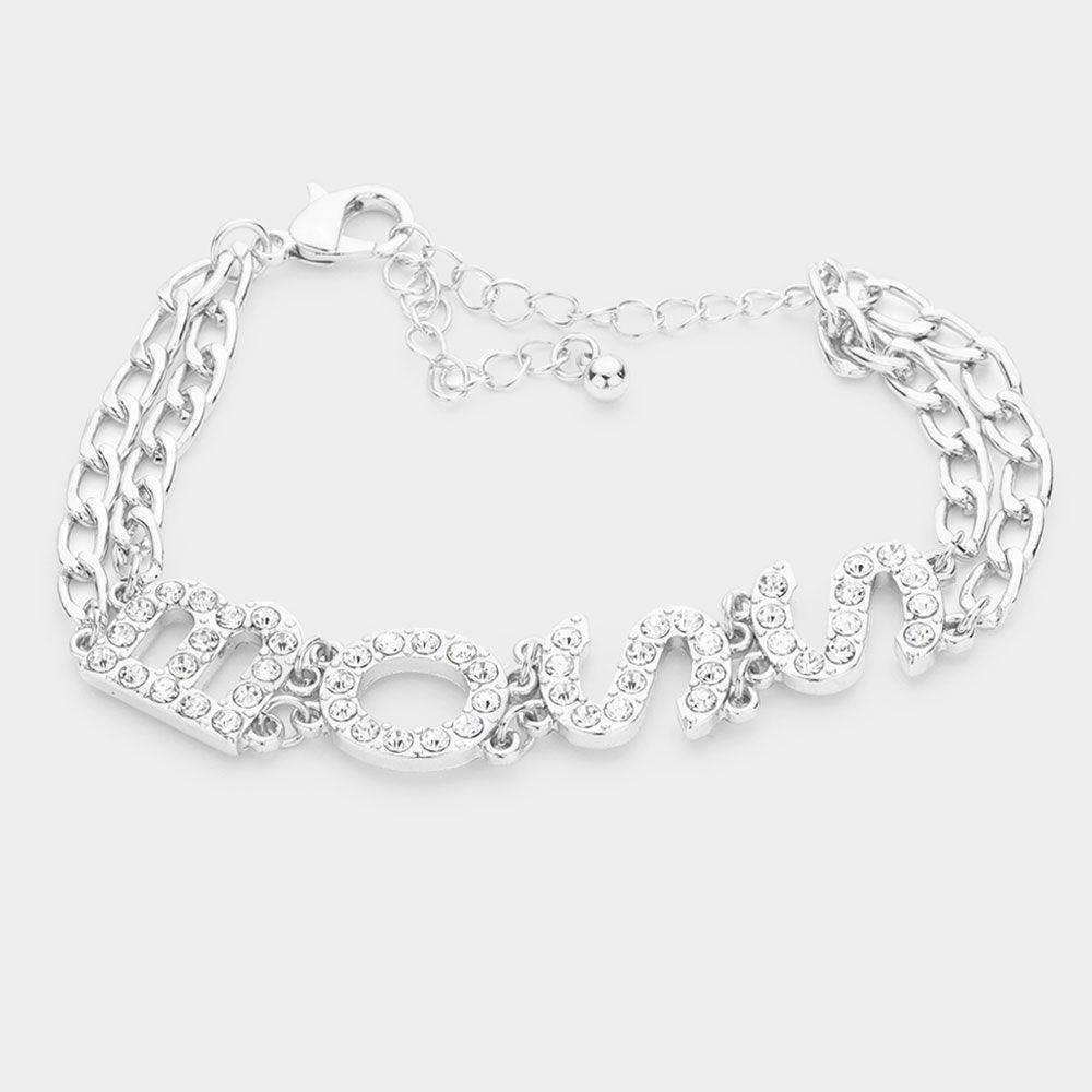 BOSS Rhinestone Embellished Message Bracelet - Jewelry Store by Erik Rayo