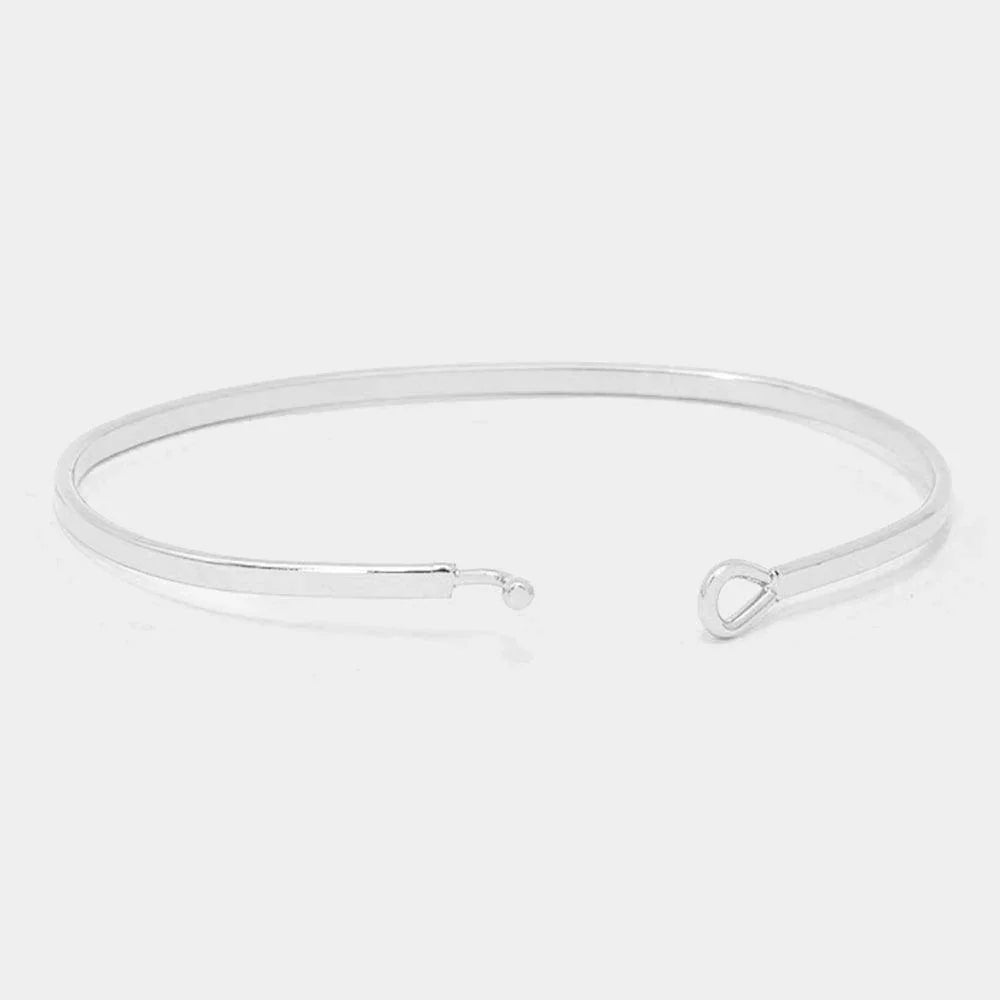 'Island Gal' Brass Thin Metal Hook Bracelet - Jewelry Store by Erik Rayo