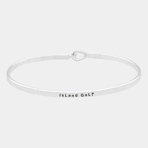 'Island Gal' Brass Thin Metal Hook Bracelet - Jewelry Store by Erik Rayo