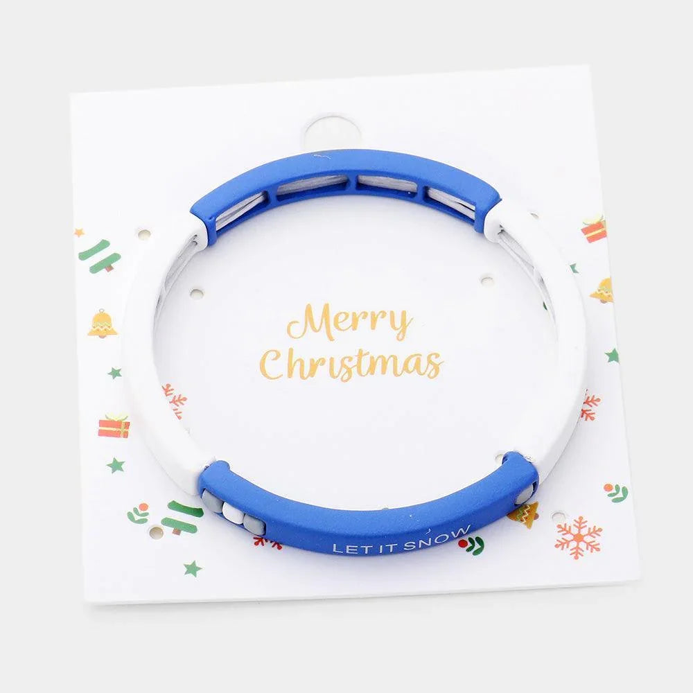 Let it Snow Stretch Bracelet - Jewelry Store by Erik Rayo