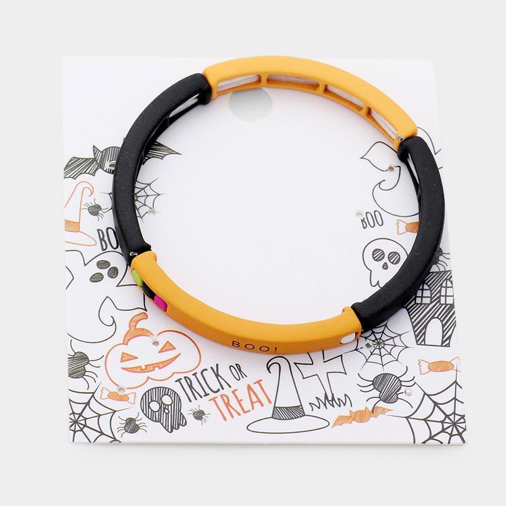 Boo Halloween Stretch Bracelet - Jewelry Store by Erik Rayo