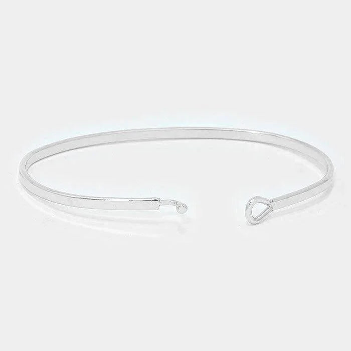 Bless this woman thin metal hook bracelet - Jewelry Store by Erik Rayo