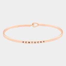 Load image into Gallery viewer, Rose Gold Kentucky thin metal hook bracelet
