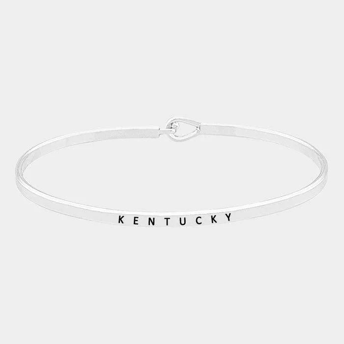 Kentucky thin metal hook bracelet - Jewelry Store by Erik Rayo