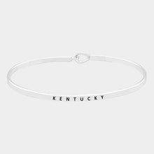 Load image into Gallery viewer, Kentucky thin metal hook bracelet
