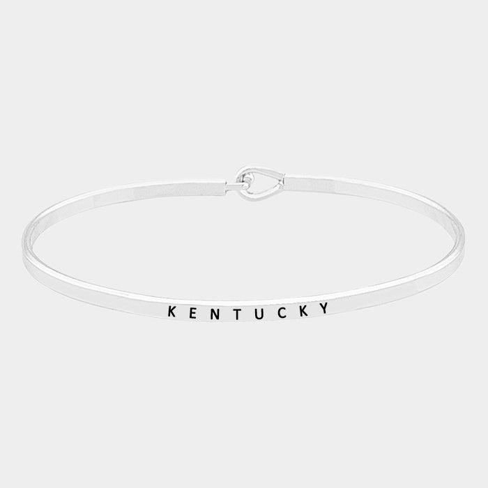 Kentucky thin metal hook bracelet