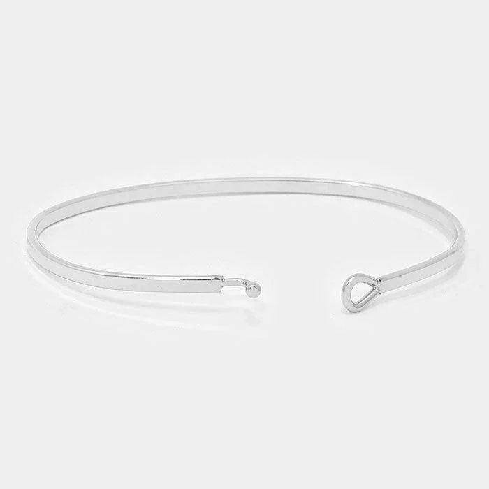 MRS. thin metal hook bracelet - Jewelry Store by Erik Rayo