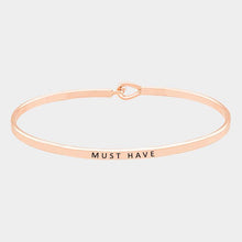 Load image into Gallery viewer, Rose Gold Must have thin metal hook bracelet
