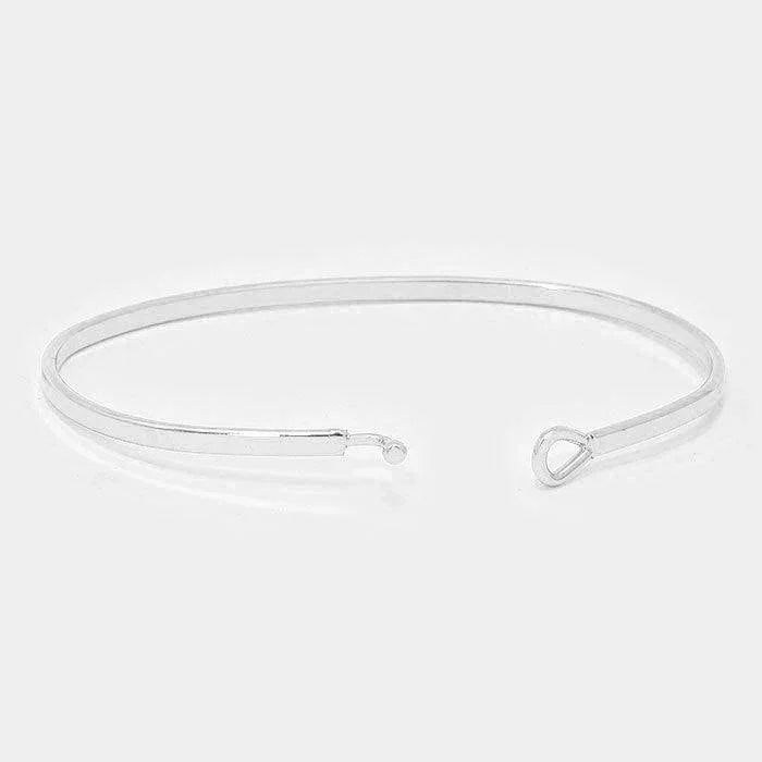 Angel blessing thin metal hook bracelet - Jewelry Store by Erik Rayo