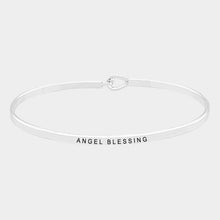 Load image into Gallery viewer, Angel blessing thin metal hook bracelet
