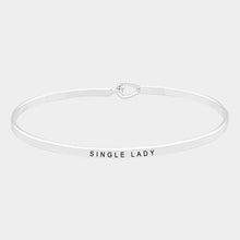 Load image into Gallery viewer, Single lady thin metal hook bracelet
