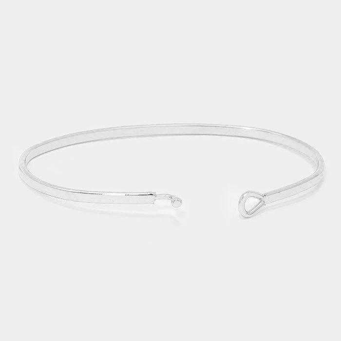 Who Rescued Who? Brass Thin Metal Hook Bracelet - Jewelry Store by Erik Rayo