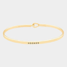 Load image into Gallery viewer, Gold Hooked Brass Thin Metal Hook Bracelet
