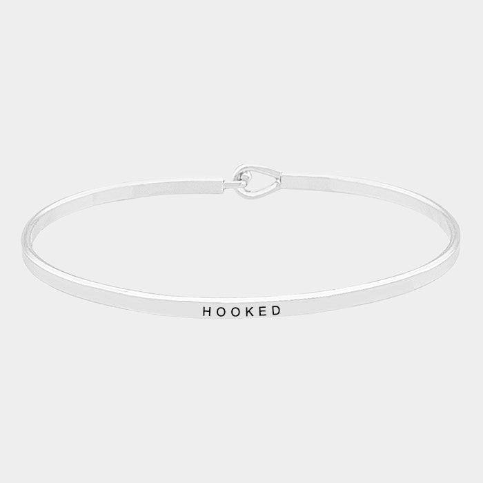 Hooked Brass Thin Metal Hook Bracelet - Jewelry Store by Erik Rayo