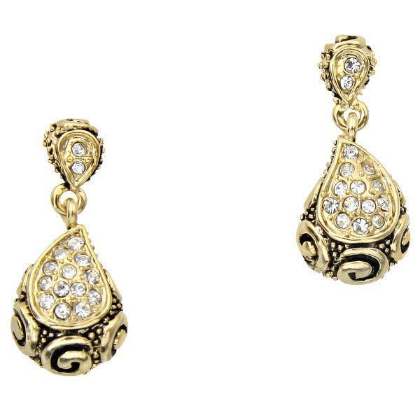 Gold Metal w/ stone Earrings - Jewelry Store by Erik Rayo