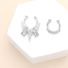 Load image into Gallery viewer, 2PCS - Stone Embellished Boho Metal Nose Cuffs
