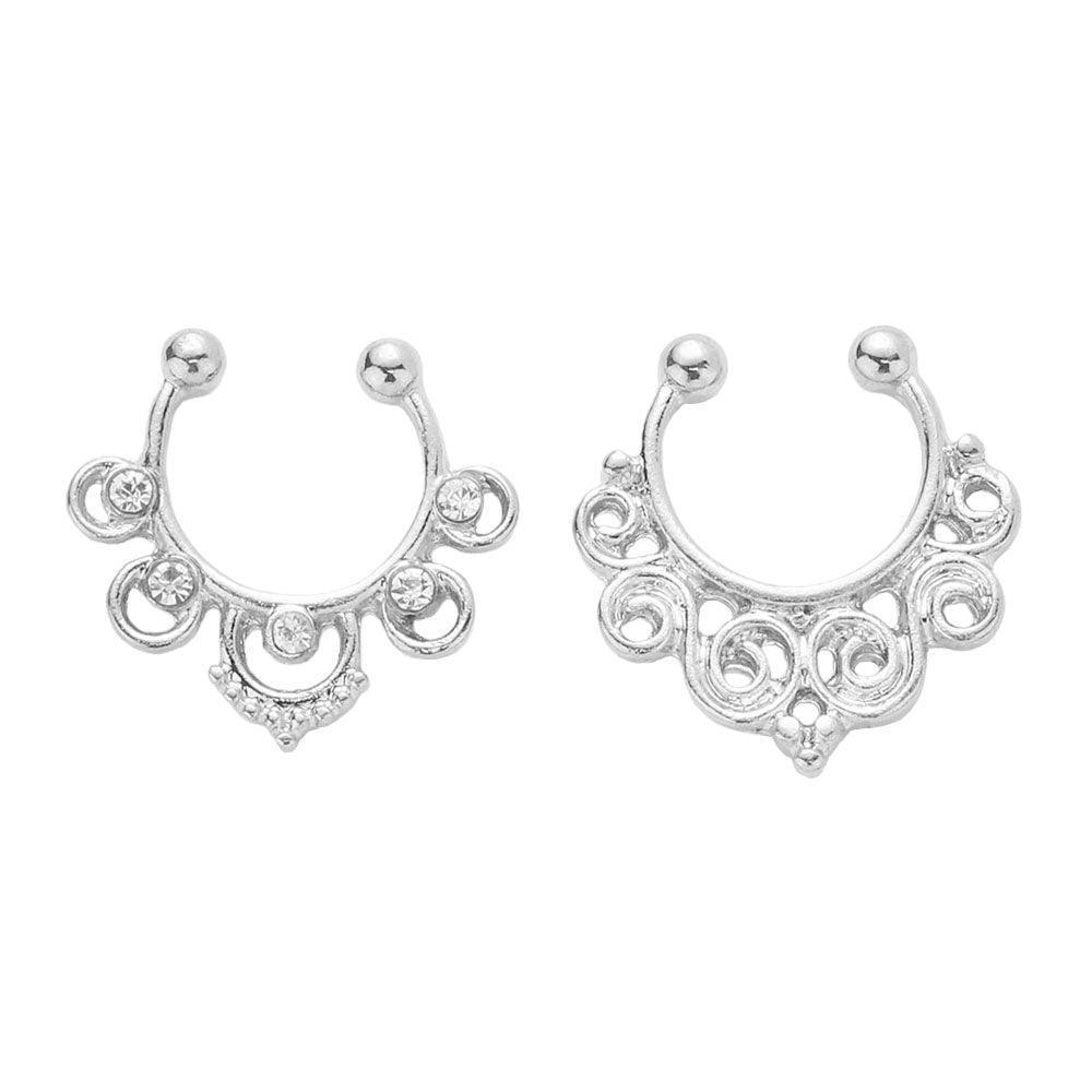 2PCS - Boho Metal Nose Cuffs - Jewelry Store by Erik Rayo