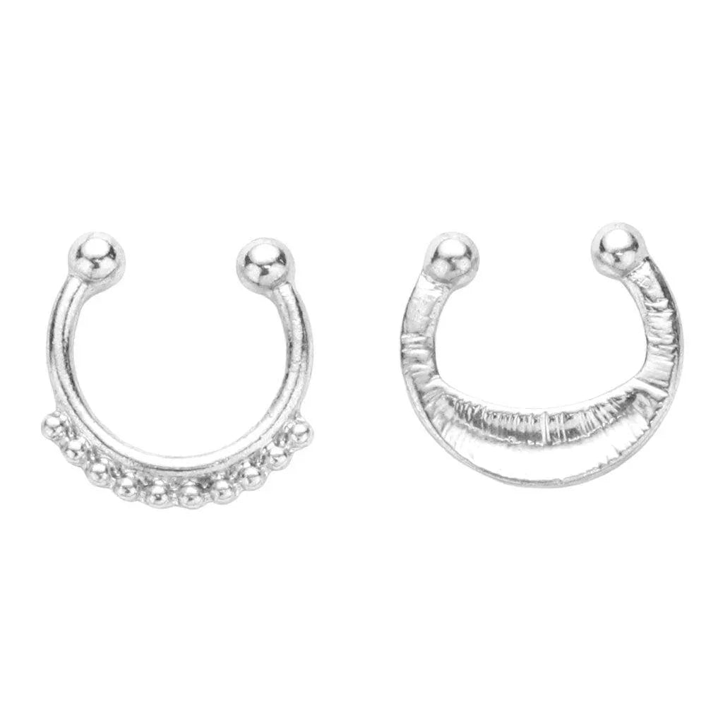 2PCS - Boho Metal Nose Cuffs - Jewelry Store by Erik Rayo