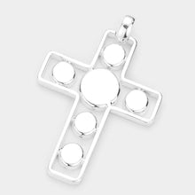 Load image into Gallery viewer, Silver Metal Cross Pendant
