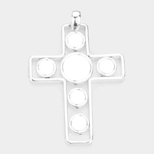 Load image into Gallery viewer, Silver Metal Cross Pendant
