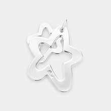 Load image into Gallery viewer, Double Open Metal Star Layered Pendant
