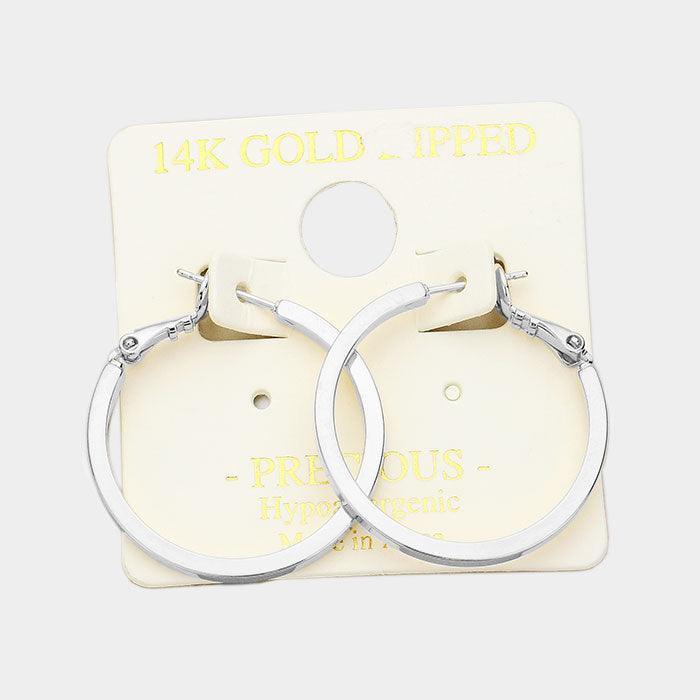 14K Gold Filled Hypoallergenic Metal Hoop Earrings - Jewelry Store by Erik Rayo
