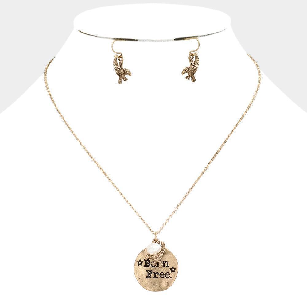Gold "Born Free" Charm Pendant Necklace - Jewelry Store by Erik Rayo