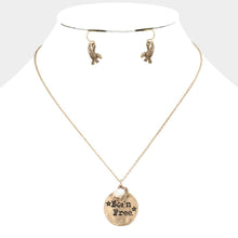 Load image into Gallery viewer, Gold &quot;Born Free&quot; Charm Pendant Necklace
