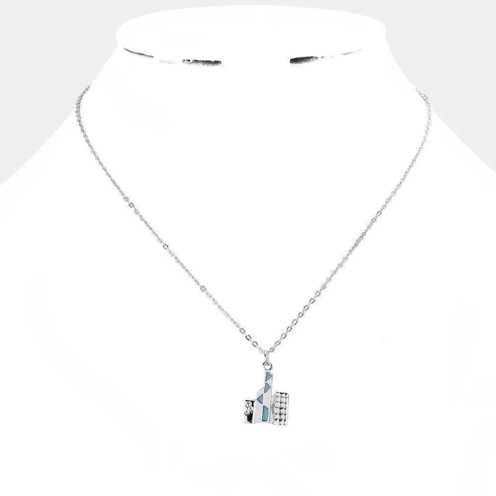 Abstract Pendant Necklace - Jewelry Store by Erik Rayo