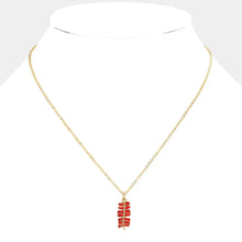Load image into Gallery viewer, Red Firecracker Pendant Necklace
