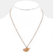 Load image into Gallery viewer, Rose Gold &quot;We hope&quot; Pigeon Pendant Necklace
