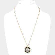 Load image into Gallery viewer, Gold &#39;T&#39; Monogram Floating Locket Pendant Necklace
