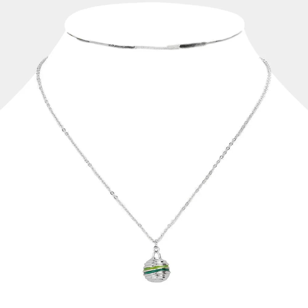 Enamel Metal Pendant Necklace - Jewelry Store by Erik Rayo