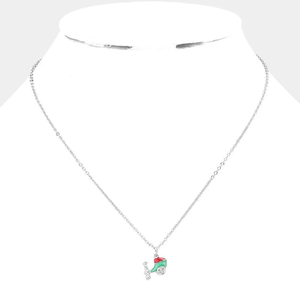Rickshaw Pendant Necklace - Jewelry Store by Erik Rayo