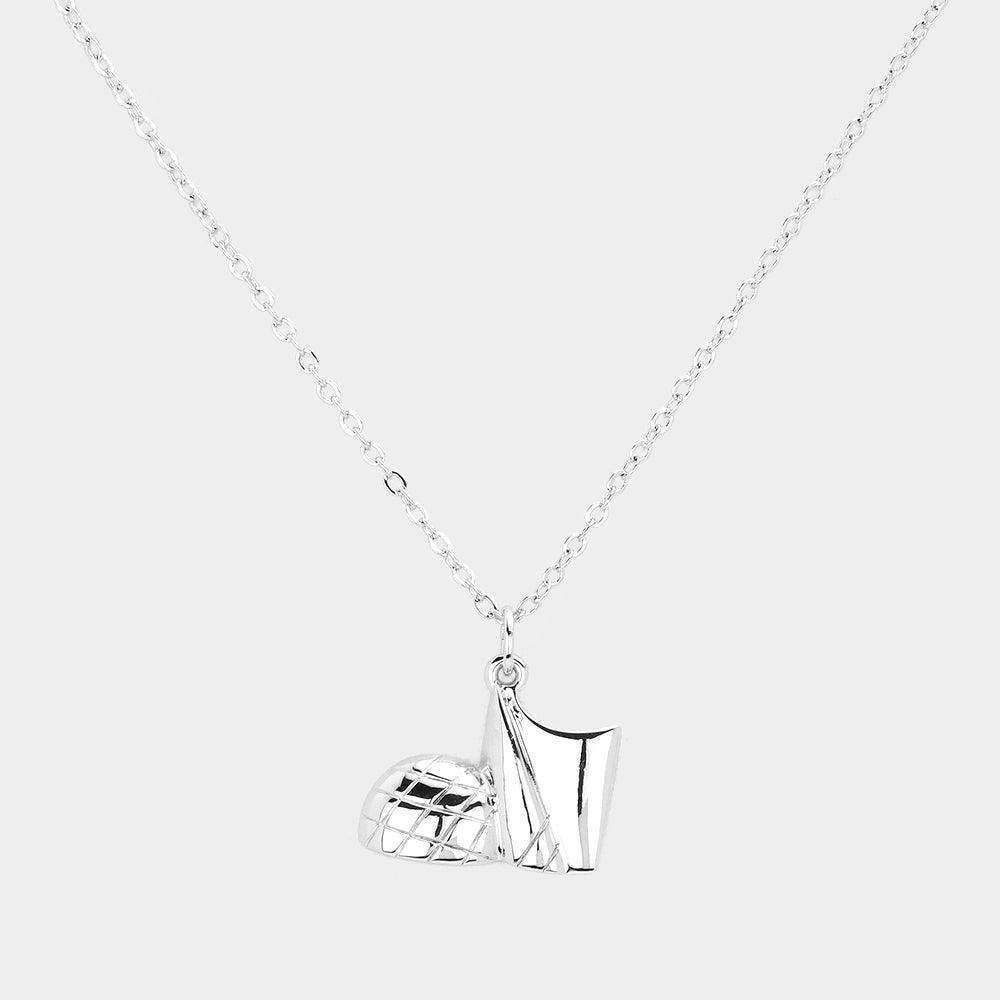 Abstract Metal Pendant Necklace - Jewelry Store by Erik Rayo