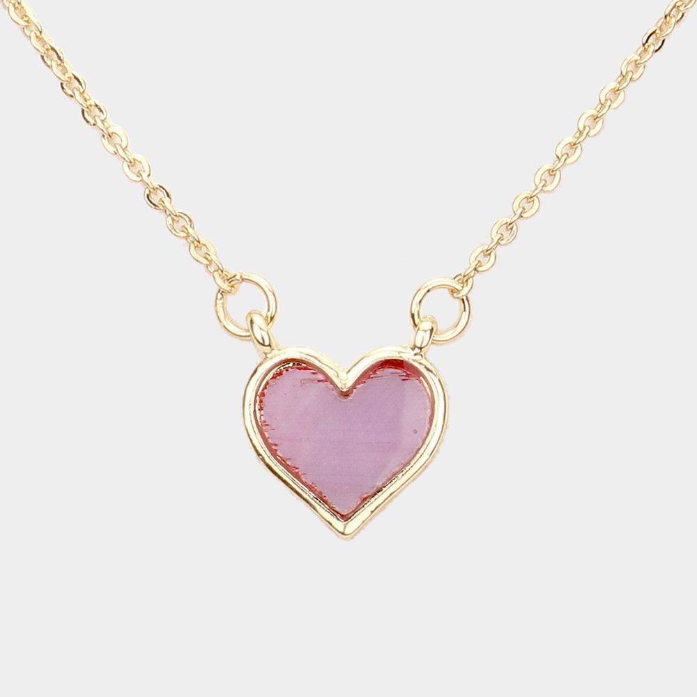 Red Heart Pendant Necklace - Jewelry Store by Erik Rayo