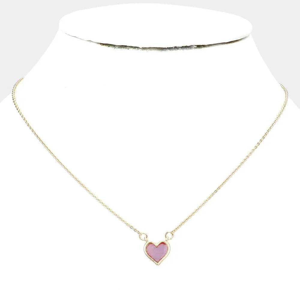 Red Heart Pendant Necklace - Jewelry Store by Erik Rayo