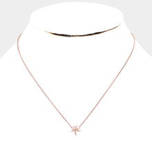 Load image into Gallery viewer, Rose Gold Gold Dipped CZ Pave Tree of Life Pendant Necklace
