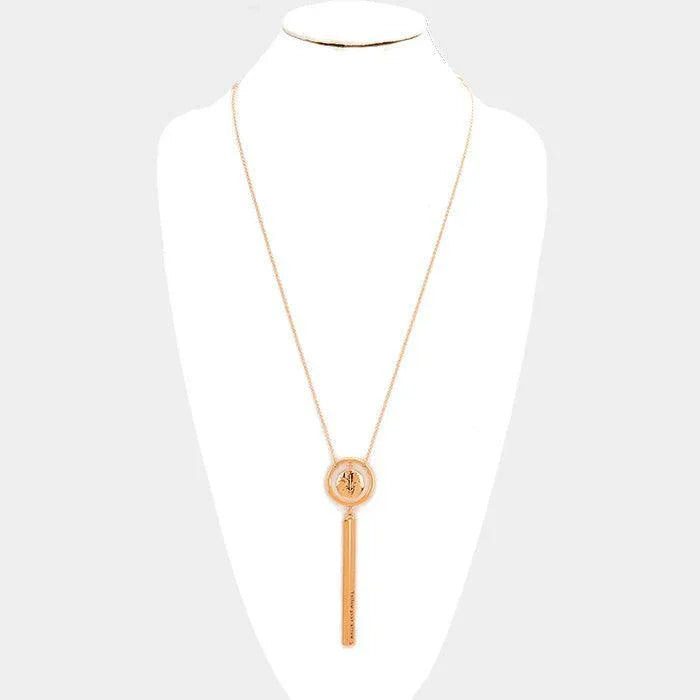 Rose Gold Follow your arrow _ Patterned Arrow Necklace - Jewelry Store by Erik Rayo