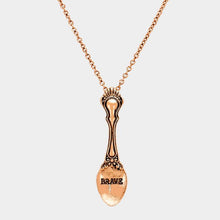 Load image into Gallery viewer, BRAVE _ Classic Pattern Spoon Pendant Necklace
