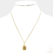 Load image into Gallery viewer, Gold &quot;Believe&quot; message disc pendant necklace
