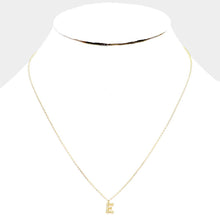 Load image into Gallery viewer, Gold Gold Dipped Monogram Metal Pendant Necklace
