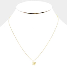 Load image into Gallery viewer, Gold Gold Dipped Monogram Metal Pendant Necklace
