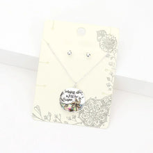 Load image into Gallery viewer, Two Tone Make a Wish Upon a Starfish Message Abalone Metal Pendant Necklace
